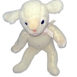 TY vintage RARE Adorable Cream Lamb Plush Toy 1992